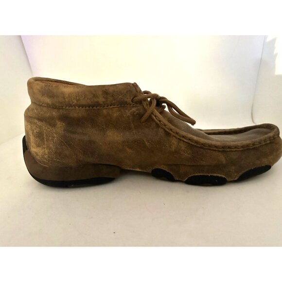 Twisted X Mens Brown Moccasin Shoes MDM0003 Leather Upper Size 8 - Picture 2 of 10